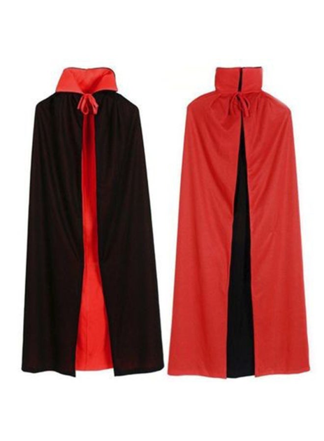 Loquat Magician Costume Adult Child Magician's Hat  Double Face Cloak Stage Costume-Color:Stand Collar Cloak + Magic Hat + Magic Wand + 120cm 【recommended Height 130-165cm】 - Image 3