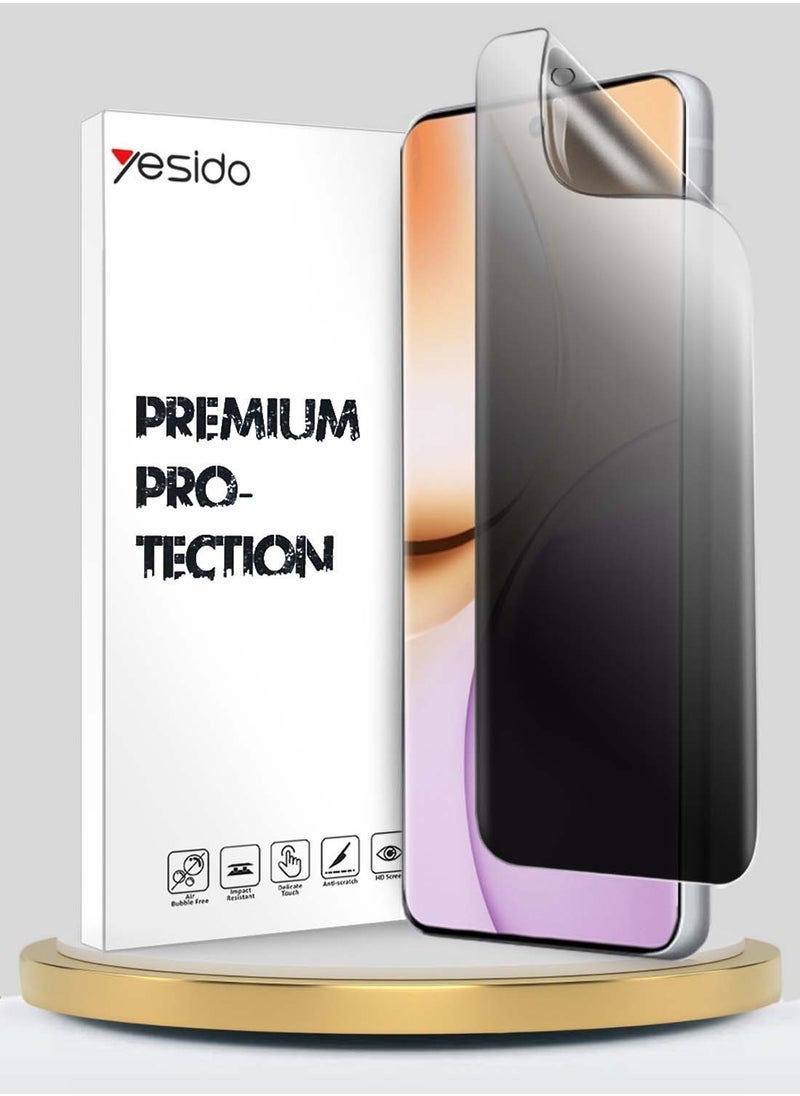 vesus Realme 14 Pro 5G 2025 Yesido Premium Anti-Spy Hydrogel Film Screen Protector â€“ Thin, Flexible, Full Coverage, Privacy Protection, Anti-Scratch, Easy Installation â€“ Clear - Image 1