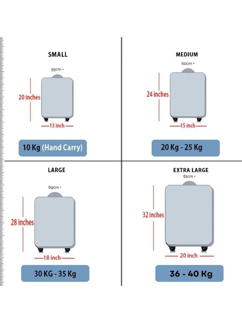 ZAAPPY Soft Shell 24 Inch Medium Checked Luggage, Ultra Lightweight, Expandable, 4 Smooth Wheels with Combination Locks - Image 5