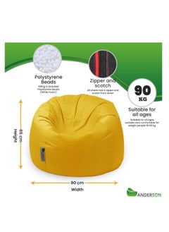 ANDERSON Anderson Medium Waterproof Comfortable Bean Bag Relaxing Chair Colour  - Image 3