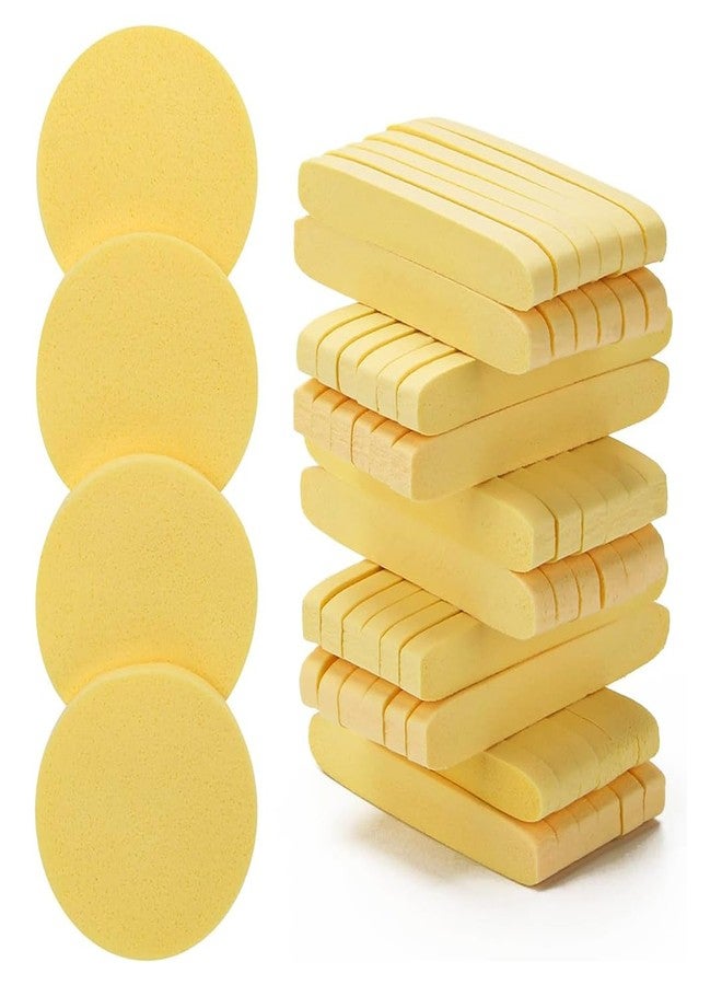 Multibrite 24Pcs Reusable Compressed Facial Sponges, Makeup Remover Pads, Face Cleansing Pads, Cosmetic Spa Sponges for Removing Dead Skin, Facial Cleansing, Gentle Exfoliating, Makeup Removal - Image 1