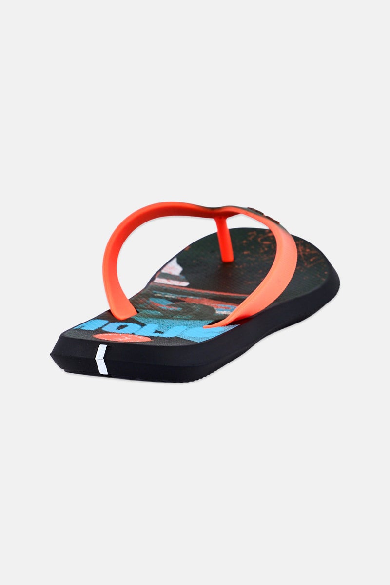 RIDER Men Brand Logo Slip On Slippers, Multicolor - Image 4