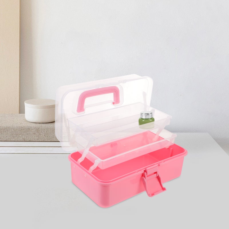 1PC Portable Makeup Box Carrying Case Cosmetics Storage Case Multifunctional Storage Box Household Box ( ) - Image 3