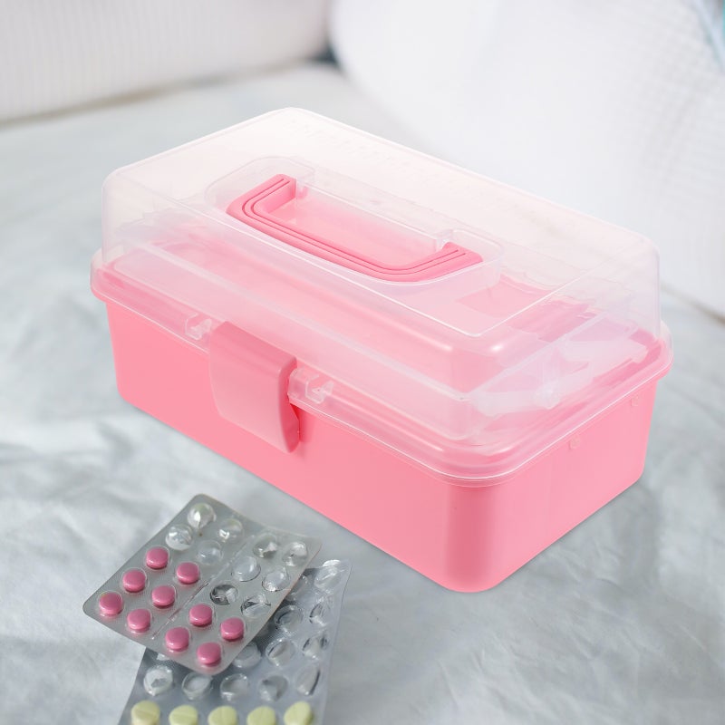1PC Portable Makeup Box Carrying Case Cosmetics Storage Case Multifunctional Storage Box Household Box ( ) - Image 4