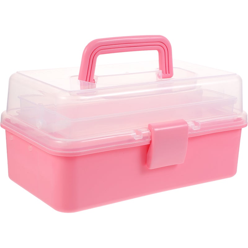 1PC Portable Makeup Box Carrying Case Cosmetics Storage Case Multifunctional Storage Box Household Box ( ) - Image 1