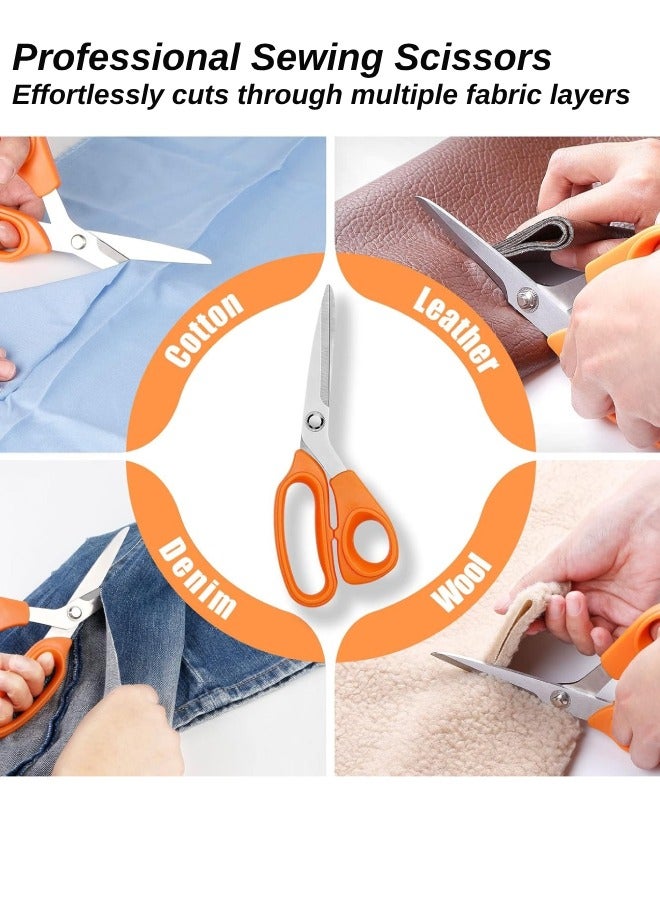 Farahom Large Sewing Kit for Adults, Portable Hand Sewing Kit with Ultra-Sharp 8" (20.3cm) Scissors, Needle and Thread Kit for Beginners & Professionals, 38XL Thread Spools, 30 Needles, Compact Travel Sewing Repair Kit, DIY Gift for Tailors & Crafters - Image 5