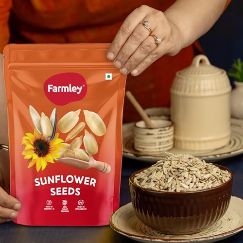 Farmley Sunflower Seeds 400 gram I Sunflower Seeds for Eating | Diet Food | Healthy Snack | Raw seeds | Weight management | Source of Antioxidants Pack of 2 - Image 4