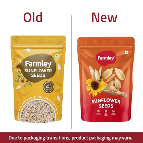 Farmley Sunflower Seeds 400 gram I Sunflower Seeds for Eating | Diet Food | Healthy Snack | Raw seeds | Weight management | Source of Antioxidants Pack of 2 - Image 2