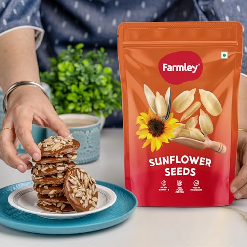 Farmley Sunflower Seeds 400 gram I Sunflower Seeds for Eating | Diet Food | Healthy Snack | Raw seeds | Weight management | Source of Antioxidants Pack of 2 - Image 5