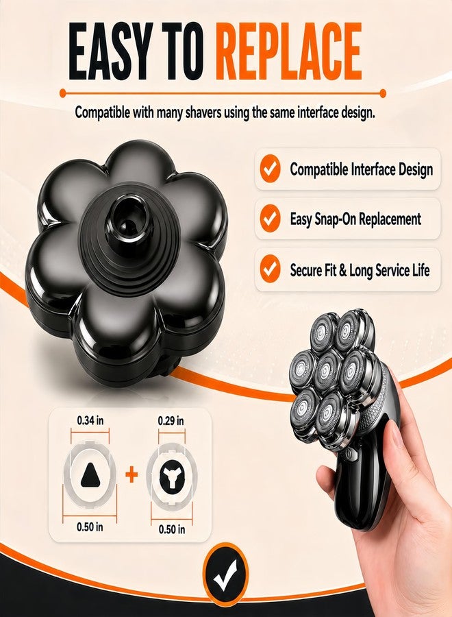 AIJALY Shaver 7D Floating Replacement Head Compatible with Shpavver&Wyklaus/Cyruzi - Image 3