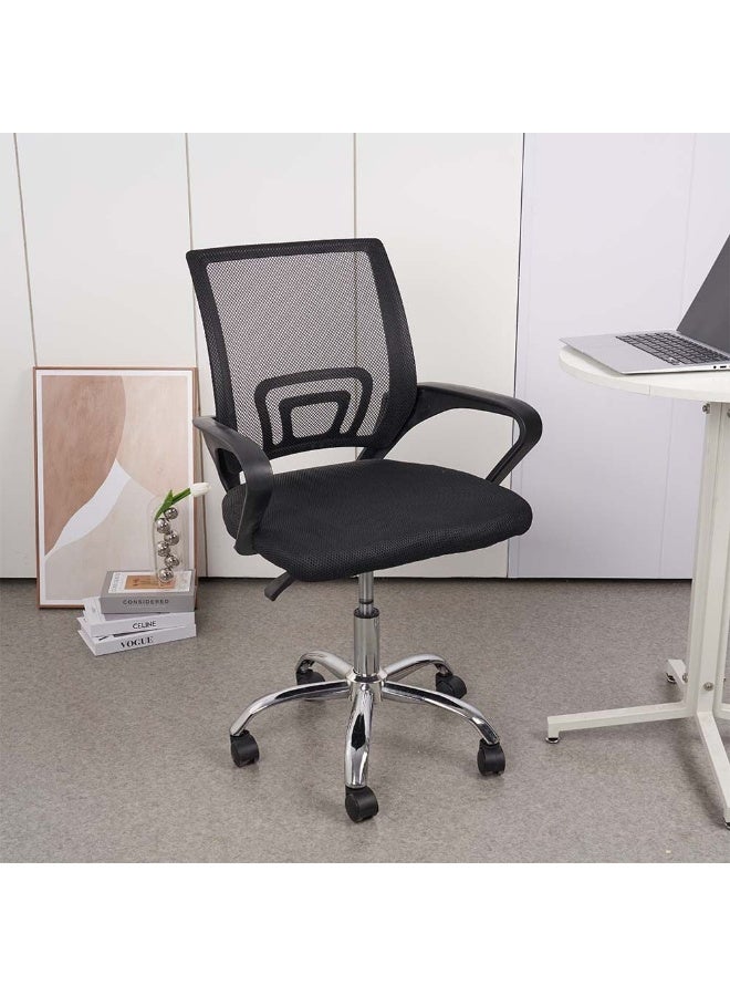 DANUBE HOME Herald Office Chair - Black/Chrome  - Image 1