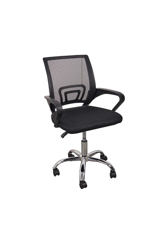 DANUBE HOME Herald Office Chair - Black/Chrome  - Image 4