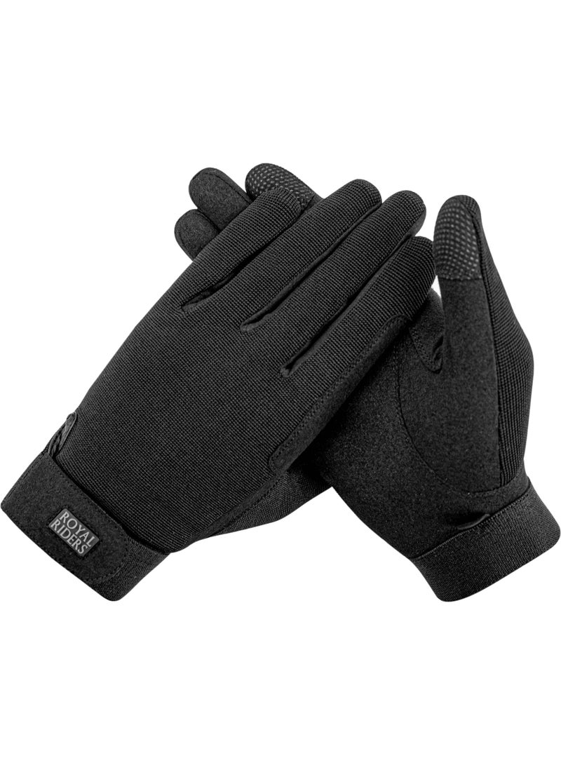 ROYAL RIDERS® 2038 Quad-Fit Professional Amara Suede Riding Gloves for Men & Women - #10062038 - Image 3