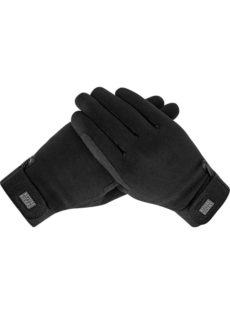 ROYAL RIDERS® 2038 Quad-Fit Professional Amara Suede Riding Gloves for Men & Women - #10062038 - Image 2