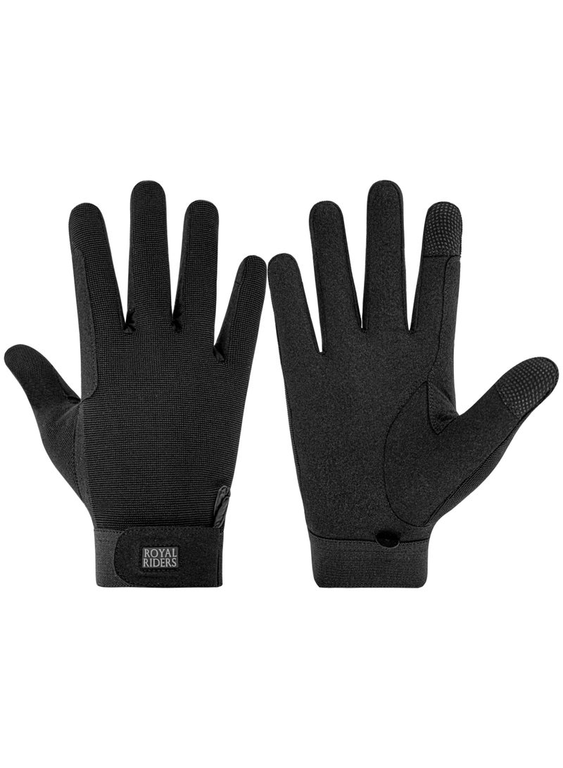 ROYAL RIDERS® 2038 Quad-Fit Professional Amara Suede Riding Gloves for Men & Women - #10062038 - Image 1