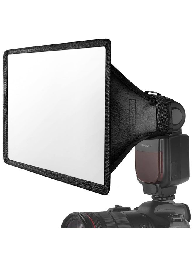 Neewer NEEWER Flash Diffuser Light Softbox 11" x 8", Universal, Collapsible with Storage Pouch Compatible with Canon Nikon Sony Godox Yongnuo NEEWER speedlight  - Image 1