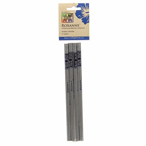 Colonial Needle Roxanne Water-Soluble Chalk Marking Pencils 4/Pkg-Silver - Image 3