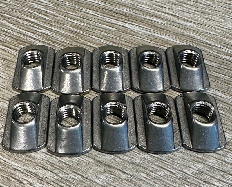 FoilMount 10 Pack Size M8 Hydrofoil Mounting T-Nuts for All Hydrofoil Tracks - Image 1
