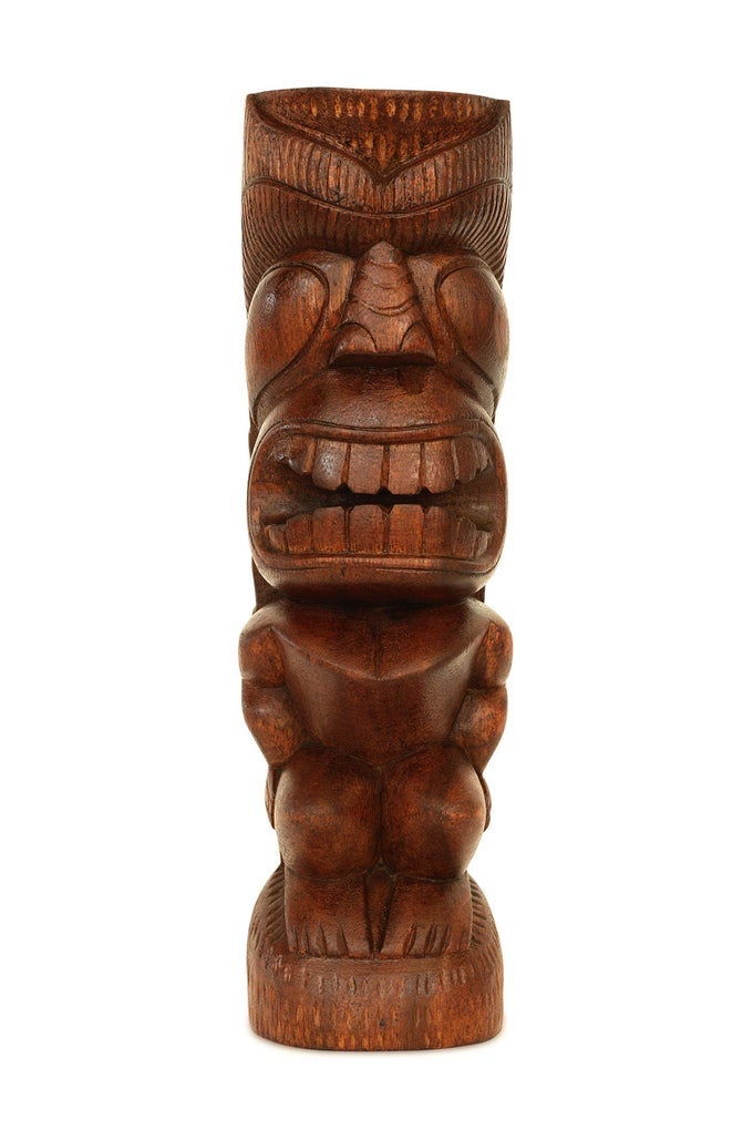 12 WOODEN HANDMADE PRIMITIVE LONG HAIR TRIBAL STATUE SCULPTURE TIKI BAR TOTEM HANDCRAFTED UNIQUE GIFT ART DECORATIVE HOME DECOR ACCENT FIGURINE DECORATION HAND CARVED LONG HAIR