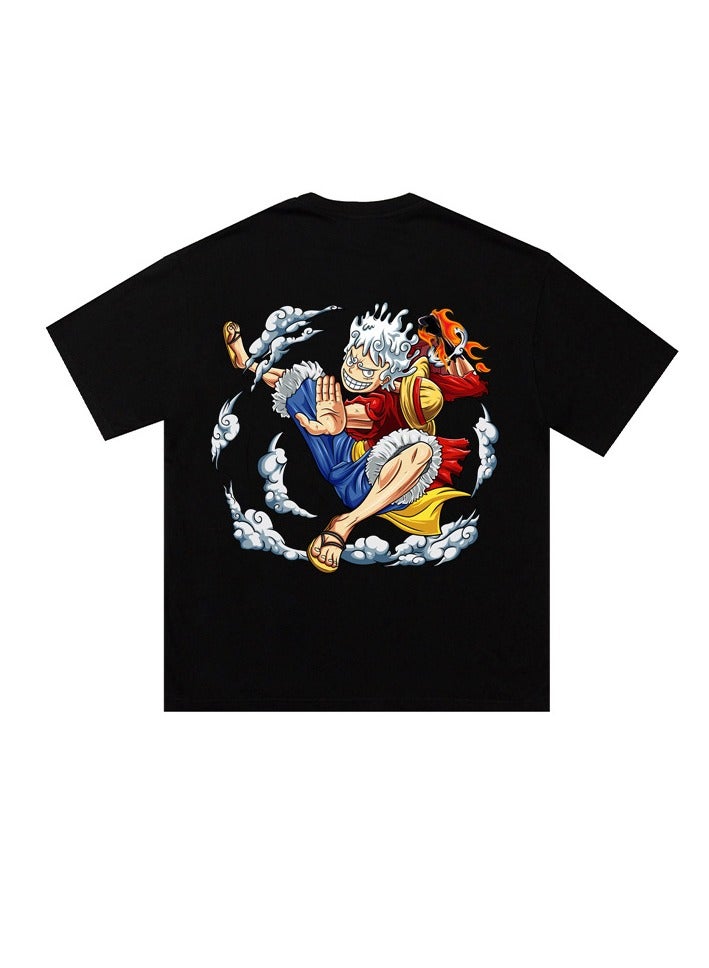 KUYING One Piece Five Sleeve Casual Versatile Breathable Short Sleeve  - Image 1