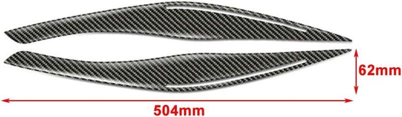 Vuzmode Carbon Fiber Headlight Eyelid Covers for BMW E90 E91 - Image 2