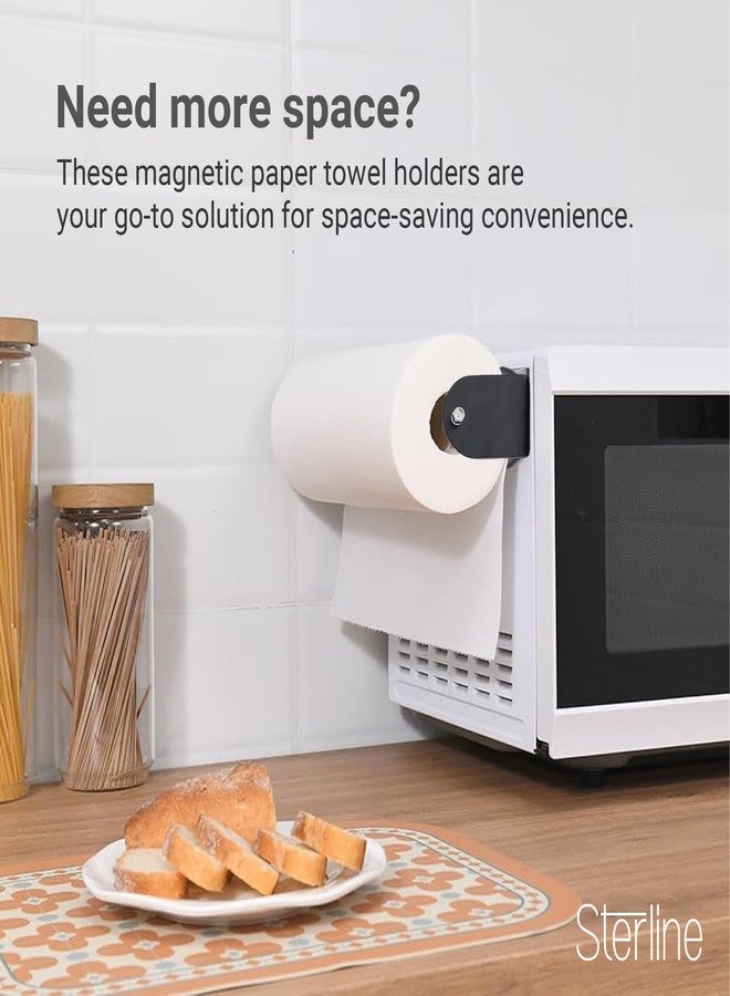 Sterline Magnetic Paper Towel Holder - 2-Piece Adjustable Heavy Duty Steel Shop Towel Holder for Toolbox, Refrigerator, & Grill - Wall Mount Organizer for Garage, RV Essentials, Kitchen, & Workshop - Image 3