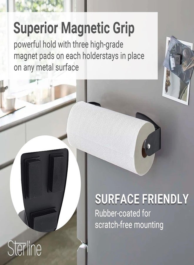 Sterline Magnetic Paper Towel Holder - 2-Piece Adjustable Heavy Duty Steel Shop Towel Holder for Toolbox, Refrigerator, & Grill - Wall Mount Organizer for Garage, RV Essentials, Kitchen, & Workshop - Image 5