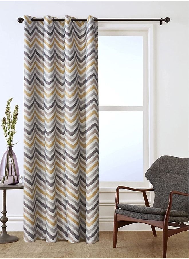 1-Piece Corrugated Printed Craft Blackout Curtain Yellow/White/Grey 140 x 240centimeter - pzsku/Z7060DCA1211DEFE27292Z/45/_/1680581209/e990fd49-54f3-485f-bca6-a6bf1513c4ae