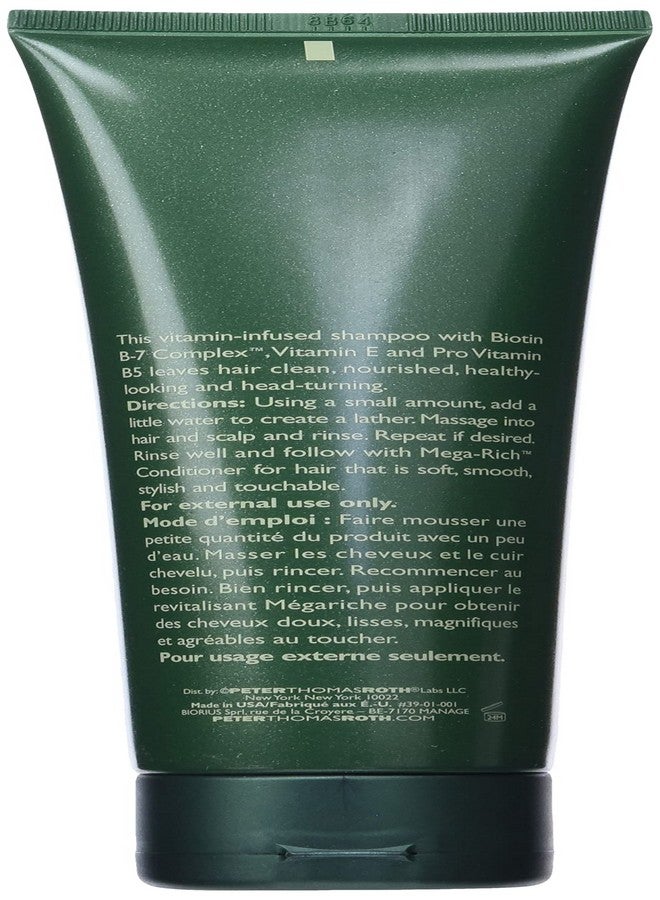 Peter Thomas Roth | Mega-Rich Nourishing Shampoo | Biotin B-7 Complex Shampoo for Clean, Shiny, Healthier-Looking Hair, 8 Fl Oz (Pack of 1) - Image 3