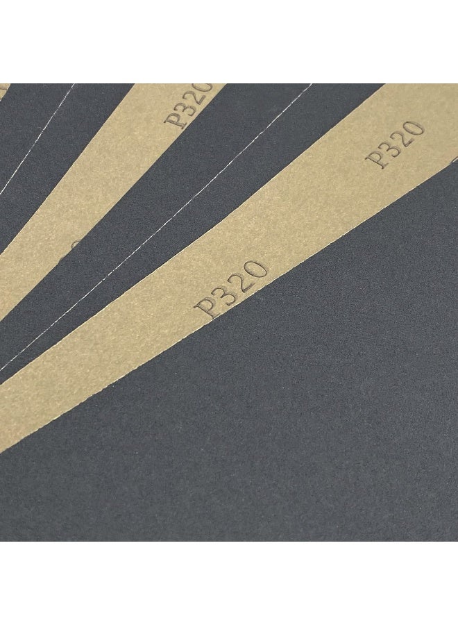 AutKerige 320 Grit Wet Dry Sandpaper, 9 x 11 Inch Sanding Sheets, 10PCS Premium Silicon Carbide Sand Paper for Wood Metal Ceramic or Auto Polishing and Scratches Removing - Image 3