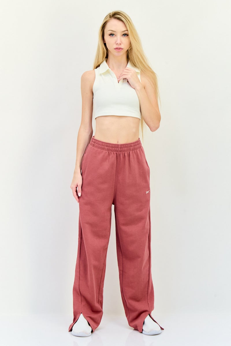 Reebok Women Sportswear Fit Training Sweatpants, Rust - Image 4