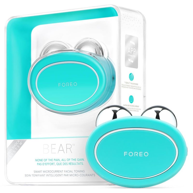 FOREO Bear Microcurrent Facial Device - Face Sculpting Tool - Instant Face Lift - Firm & Contour - Non-Invasive - Increases Absorption of Facial Skin Care Products