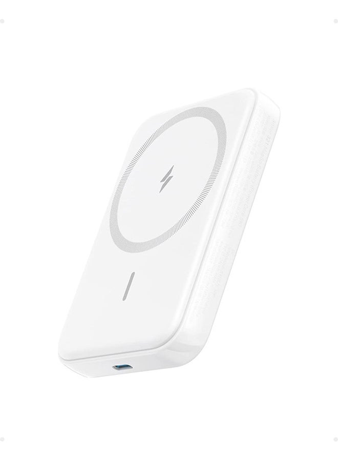 Anker Power Bank, 321 Magnetic Battery (PowerCore Magnetic 5K), 5,000mAh Magnetic Wireless Portable Charger, Compatible with iPhone 16/16 Plus/16 Pro/16 Pro Max, iPhone 15/14/13/12 Series - Image 1