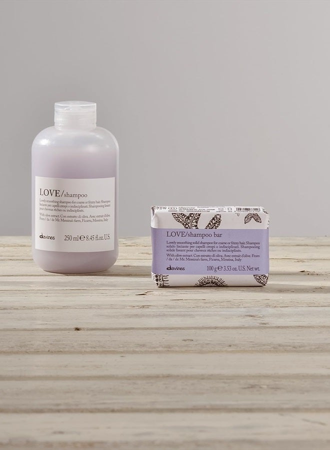 Davines LOVE Shampoo Bar, For Frizzy or Coarse Hair, Add Softness, Shine and Silky Texture, 100 g. - Image 2