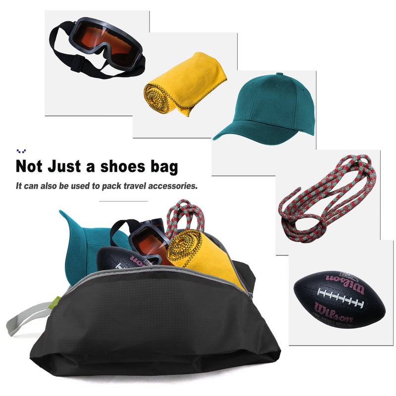 BeeGreen Colorful Dance Shoe Organizer Bags - 6 Pack with Zipper Closure and Handle, Portable Nylon Shoe Bags for Storage, Men's and Women's Travel Gifts - Image 5