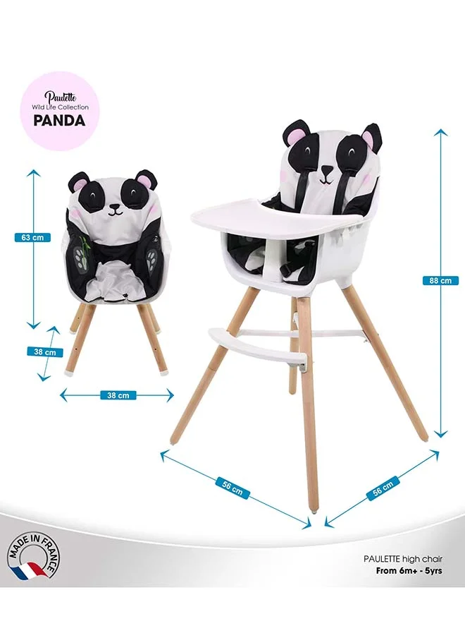Nania 2 In 1 Paulette Highchair With Cushion - Panda