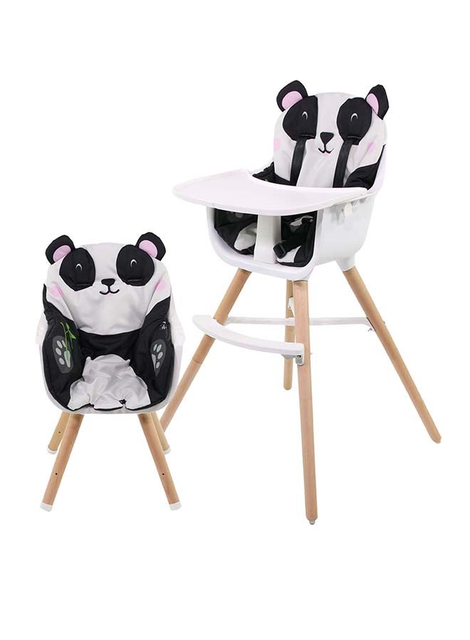 Nania 2 In 1 Paulette Highchair With Cushion - Panda - Image 1