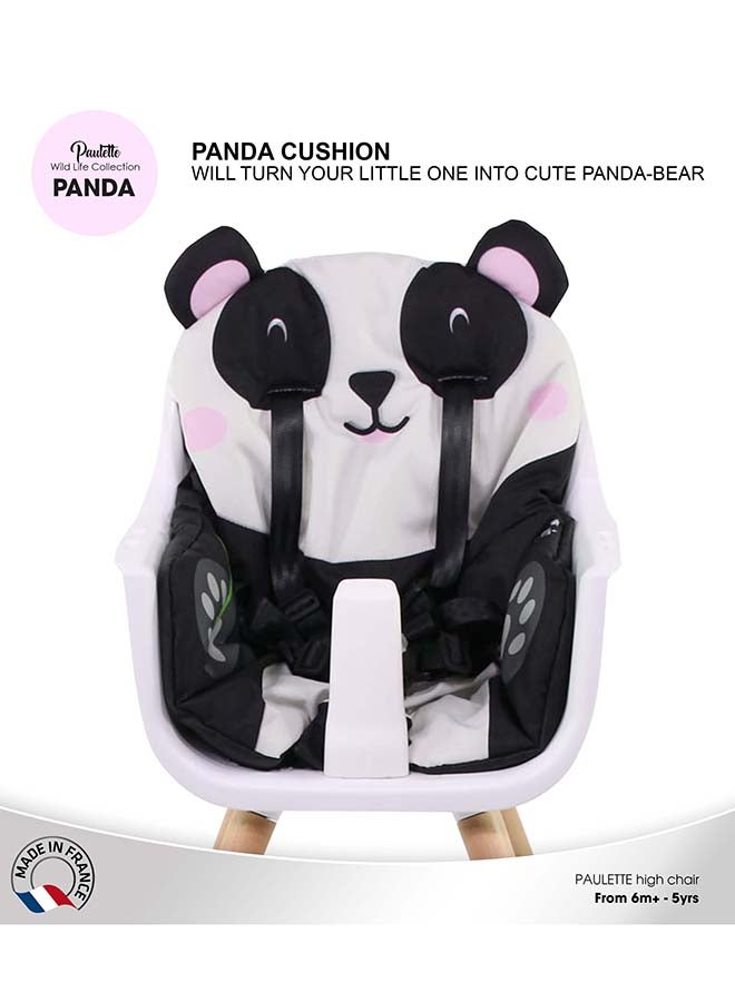 Nania 2 In 1 Paulette Highchair With Cushion - Panda - Image 3