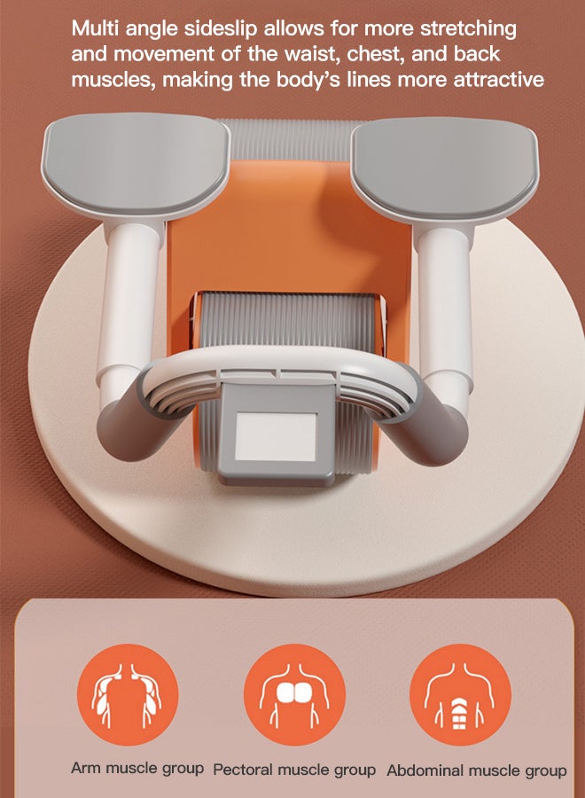 Glanfen Ab Roller Wheels Abdominal Wheel For Men And Women Abdominal Muscle Training Roller Automatic Rebound Abdominal Fitness Equipment With Timer - Image 4