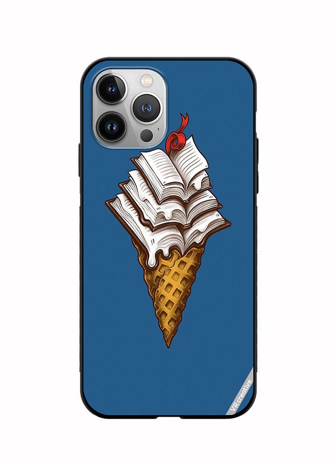 Protective Case Cover For Apple iPhone 12 Pro Book Icecream Design Multicolour
