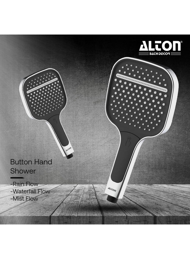 Alton ALTON SHR20155 SS-304 Grade Acrylonitrile Butadiene Styrene 3-Function Hand Shower with Flexible Hose Pipe and Wall Hook (Chrome, 1.5 Meter) - Image 4