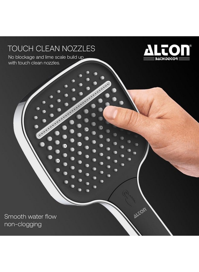 Alton ALTON SHR20155 SS-304 Grade Acrylonitrile Butadiene Styrene 3-Function Hand Shower with Flexible Hose Pipe and Wall Hook (Chrome, 1.5 Meter) - Image 3