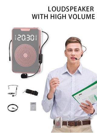 Sound Amplifier Portable Rechargeable Mini Voice Amplifier with Wire Headset Microphone and Belt for Teaching Singing Training Presentations - pzsku/Z70616A942B0360AB0CDFZ/45/_/1728459931/d7ca08cf-832a-48ad-8fe1-50d3aaa62b0f