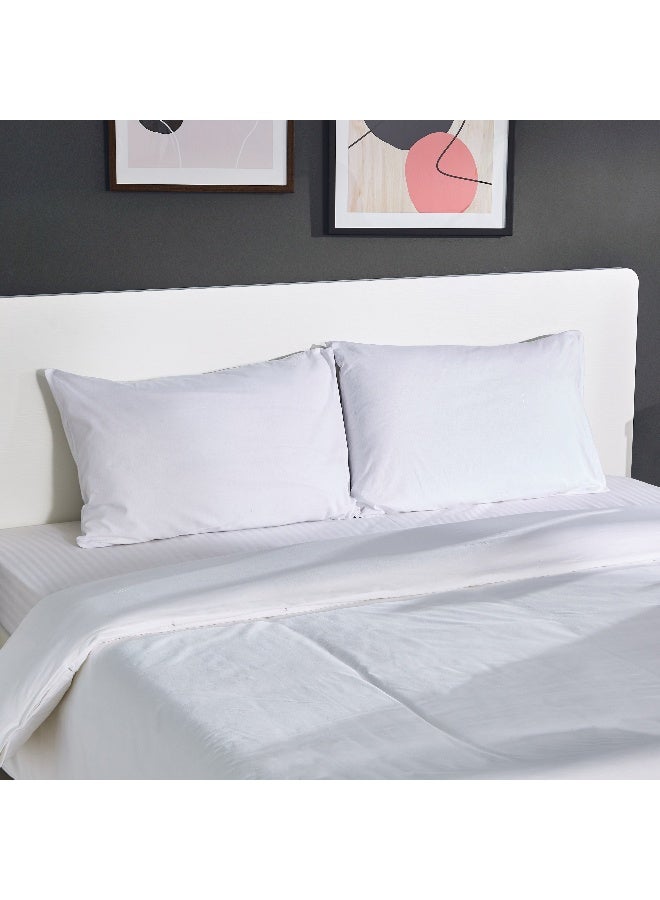 Home Box Ballina 3-Pieces Solid Cotton Queen and King Duvet Cover Set 220 x 220 cm  - Image 4