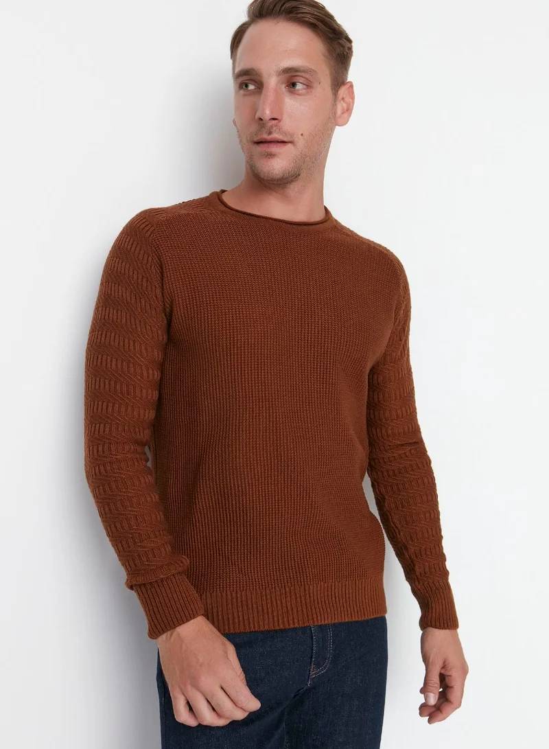 trendyol Textured Knitted Sweater