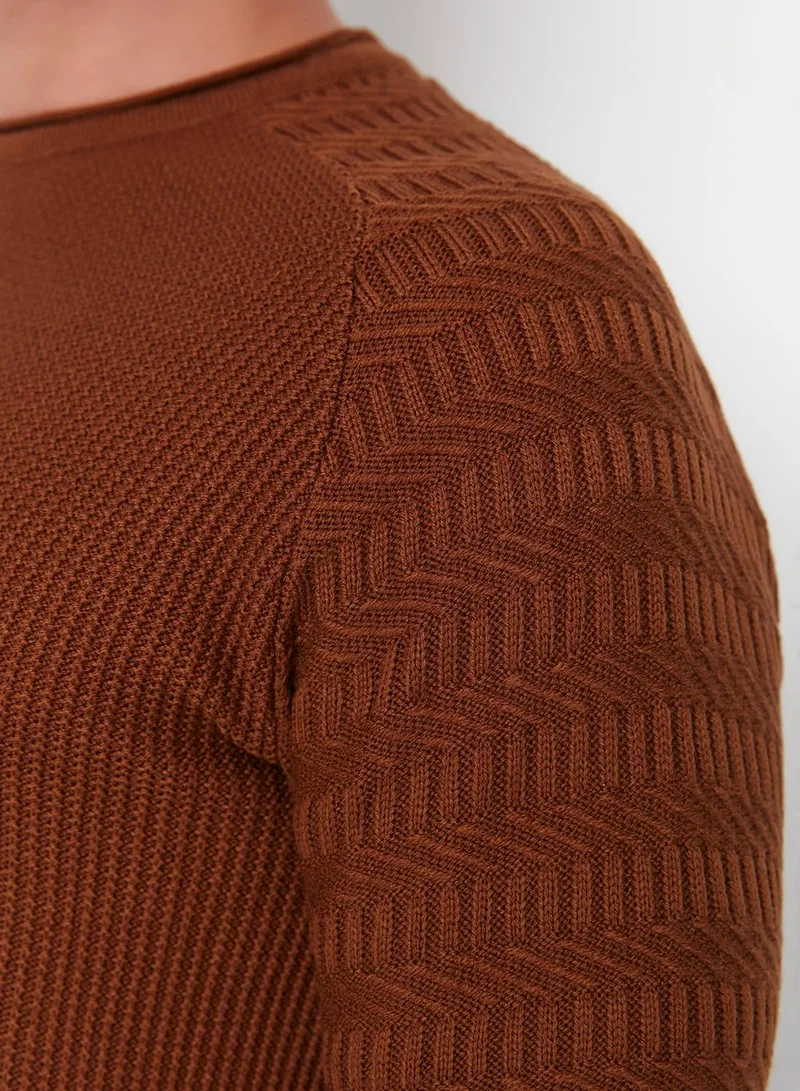 trendyol Textured Knitted Sweater
