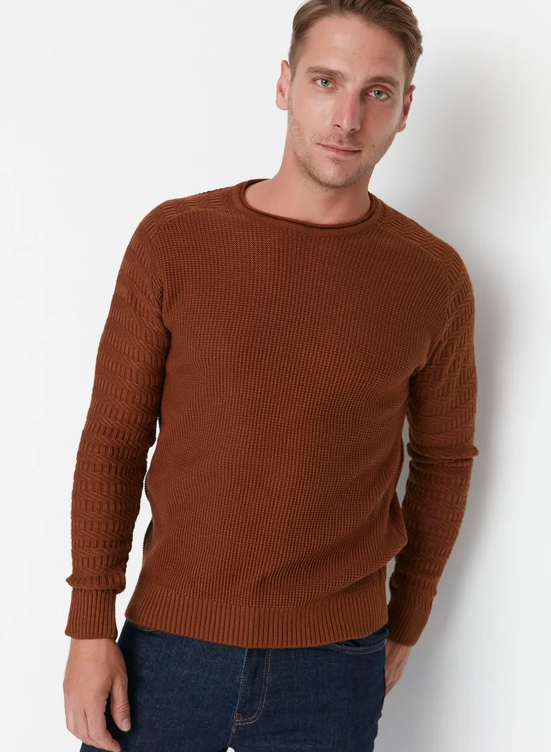 trendyol Textured Knitted Sweater