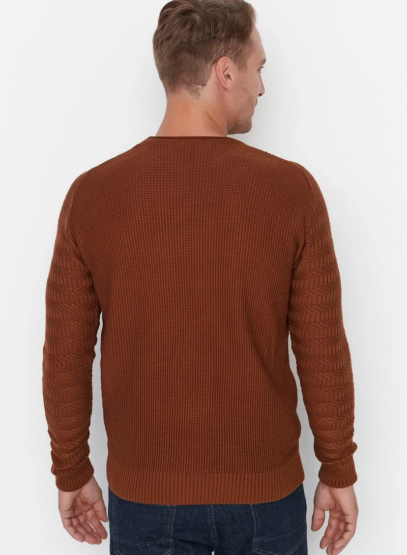 trendyol Textured Knitted Sweater