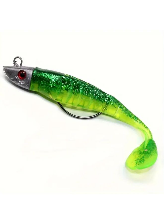 Color D 26g Soft Fishing Lure Crank Hook PVC Bait - Image 4
