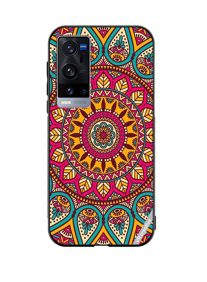 VR CREATIVE Protective Case Cover For Vivo X60 Pro Plus Mandala Design Multicolour - Image 1